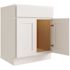 CNC Cabinetry Cabinetry Luxor White Sink Base Cabinet 24w X 34.5h