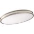 SEASONS LED 24" Oval Ceiling Fixture Brushed NICKEL White Acrylic