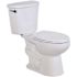 SEASONS 2-Piece All-In-One 1.28 GPF Single Flush ADA Elongated Toilet In White With Flush Guard Anti-Overflow Protection