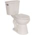 2-Piece All-In-One 1.28 GPF Single Flush ADA Round Toilet In White