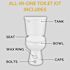 SEASONS 2-Piece All-In-One 0.8 GPF Ultra-High Efficiency Single Flush ADA Round Toilet In White