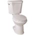 2-Piece All-In-One 0.8 GPF Ultra-High Efficiency Single Flush ADA Round Toilet In White