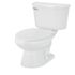 SEASONS 2-Piece All-In-One 0.8 GPF Ultra-High Efficiency Single Flush ADA Elongated Toilet In White