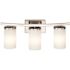 Vanity Light In Brushed NICKEL Finish And Satin Etched Cased Opal