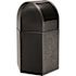 45 Gallon Polytec Hexagon Black Trash Can With Dome Lid