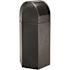 Trash 50-Gal Hex Dome Lid Black