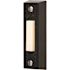 Newhouse Hardware Lighted Door Chime Button Black