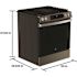 GE 30" Slide-In Front-Control Convection Gas Range, Slate
