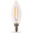 FEIT ELECTRIC Electric B10 5.5 Watt 2700k E12 Base Clear Filament LED Bulb Package Of 4