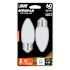 FEIT ELECTRIC Electric B10 5.5w 2700k E26 Base Wht Frost Filament LED Bulb Package Of 12