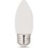 FEIT ELECTRIC Electric B10 5.5w 2700k E26 Base Wht Frost Filament LED Bulb Package Of 12