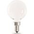 FEIT ELECTRIC Electric G16-1/2 5.5w 2700k E12 White Frost Filament LED Bulb Package Of 12