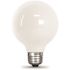 FEIT ELECTRIC Electric G25 3.8w 2700k E26 Base Wht Frost Filament LED Bulb Package Of 12
