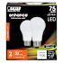 FEIT ELECTRIC Electric A19 12.2w 2700k E26 Base Wht Frost Gp LED Bulb Package Of 12