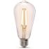 FEIT ELECTRIC Electric St19 5.5w 21k E26 Clear Fila Glass Vintage LED Bulb Package Of 12