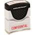 SKILCRAFT Pre-Inked Message Stamp, Confidential, Red