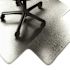 SKILCRAFT PVC Chair Mats, Low To Medium Pile Carpet, 53 X 45, Clear