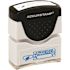 SKILCRAFT Pre-Inked Message Stamp, Entered, Blue