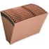 SKILCRAFT Expanding File Jan-Dec, 9 Expansion, 12 Sections, Brown, Open Top