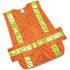 SKILCRAFT Safety Vestclass 2 ANSI 107 2010 Compliant, Orange, One Size
