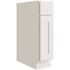 CNC CABINETRY Luxor 15" Base Cabinet, ADA Height, Left Hinge, Shaker White