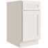 CNC CABINETRY Luxor 21" Base Cabinet, Ada, 5-Pc, Left, Shaker White