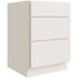 CNC CABINETRY Luxor 36" 3-Drawer Base Cabinet, Shaker White