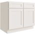CNC CABINETRY Luxor 2-Door Base Cabinet, ADA Height, 30"w, Shaker White