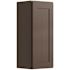 CNC CABINETRY Luxor 1-Door Wall Cabinet, 9"w X 42"h X 12"d, Shaker Espresso