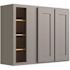 CNC CABINETRY Luxor Blind Wall Cabinet, 39"w X 36"h X 12"d, Shaker Misty Grey