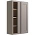 CNC CABINETRY Luxor Blind Wall Cabinet, 27"w X 42"h X 12"d, Shaker Misty Grey