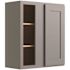 CNC CABINETRY Luxor Blind Wall Cabinet, 27"w X 30"h X 12"d, Shaker Misty Grey