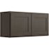 CNC CABINETRY Luxor 2-Door Wall Cabinet, 39"w X 18"h X 12"d, Shaker Smoky Grey