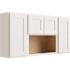 CNC CABINETRY Luxor 4-Door Wall Cabinet, 60"w X 30"h X 12"d, Shaker White
