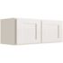 CNC CABINETRY Luxor 2-Door Wall Cabinet, 36"w X 12"h X 24"d, Shaker White