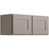 CNC CABINETRY Luxor 2-Door Wall Cabinet, 30"w X 12"h X 12"d, Shaker Misty Grey