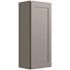 CNC CABINETRY Luxor 1-Door Wall Cabinet, 15"w X 42"h X 12"d, Shaker Misty Grey