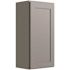CNC CABINETRY Luxor 1-Door Wall Cabinet, 15"w X 36"h X 12"d, Shaker Misty Grey