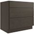 CNC CABINETRY Luxor 36" 3-Drawer Base Cabinet, Shaker Smoky Grey