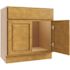 CNC CABINETRY Luxor Vanity Base Cabinet, 27"w X 34.5"h X 21"d, Shaker White