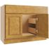 CNC CABINETRY Luxor 2-Door Vanity Cabinet, 36"wx34.5"hx21"d, Shaker White