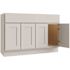 CNC CABINETRY Luxor Vanity Base Cabinet, 48"w X 34.5"h X 21"d, Shaker White