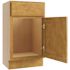 CNC CABINETRY Luxor 1-Door Vanity Base Cabinet, 15"w X 34.5"h, Shaker White