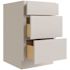 CNC CABINETRY Luxor 21" 3-Drawer Base Cabinet, Shaker Misty Grey