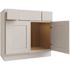 CNC CABINETRY Luxor 2-Drawer Vanity Base Cabinet, 42"w, Shaker White