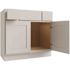 CNC CABINETRY Luxor 2-Drawer Vanity Base Cabinet, 36"w, Shaker White