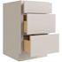 CNC CABINETRY Luxor 12" 3-Drawer Base Cabinet, ADA Height, Shaker Misty Grey