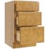 CNC CABINETRY Luxor 3-Drawer Vanity Base Cabinet, 15"w, Shaker White