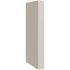 CNC CABINETRY Luxor Column, 3"w X 30"h X 15"d, Shaker Misty Grey