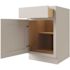 CNC CABINETRY Luxor 15" Base Cabinet, ADA Height, Left Hinge, Shaker Misty Grey
